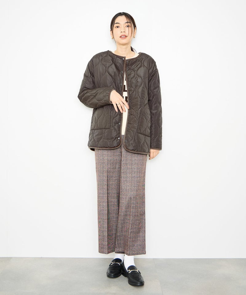 Idnes リバーシブルキルトジャケット レディース商品画像-10