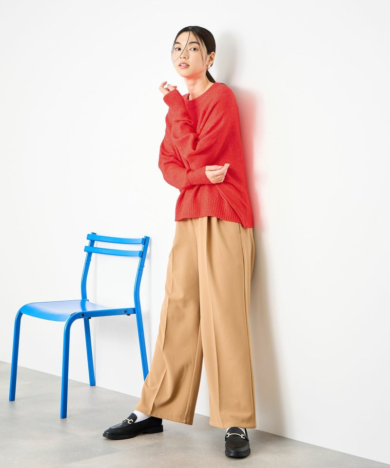 [期間限定knit]Idnes ヤクライクプルオーバー レディース商品画像-9