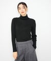 Idnes ラメリブニット タートルネック レディース商品サムネイル-1