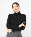 [期間限定knit]Idnes  ラメリブニット タートルネック レディース商品サムネイル-4
