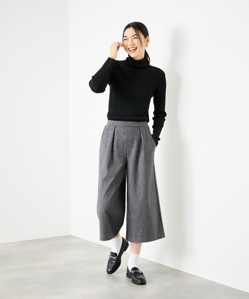 [期間限定knit]Idnes  ラメリブニット タートルネック レディース商品画像-8