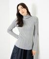 [期間限定knit]Idnes  ラメリブニット タートルネック レディース商品サムネイル-10