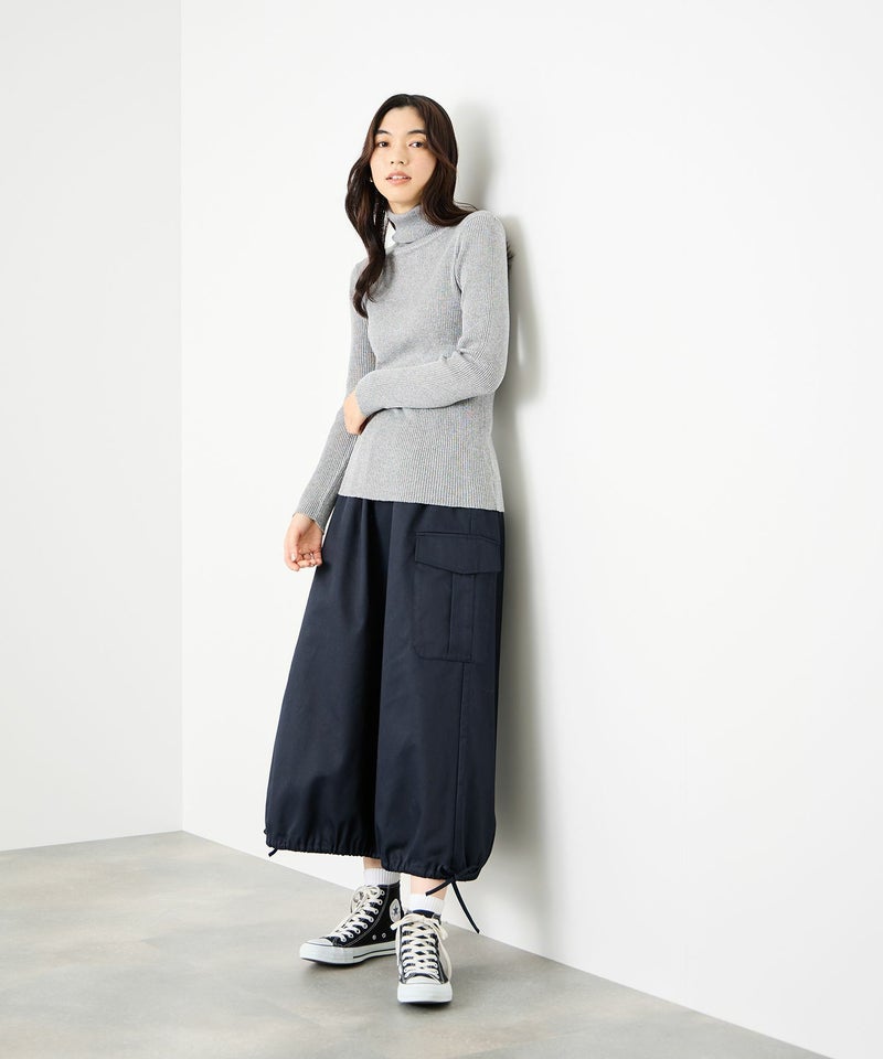 [期間限定knit]Idnes  ラメリブニット タートルネック レディース商品画像-11