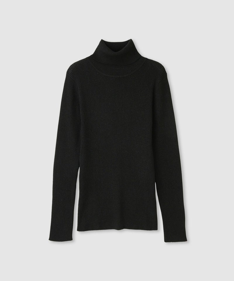 [期間限定knit]Idnes  ラメリブニット タートルネック レディース商品画像-16