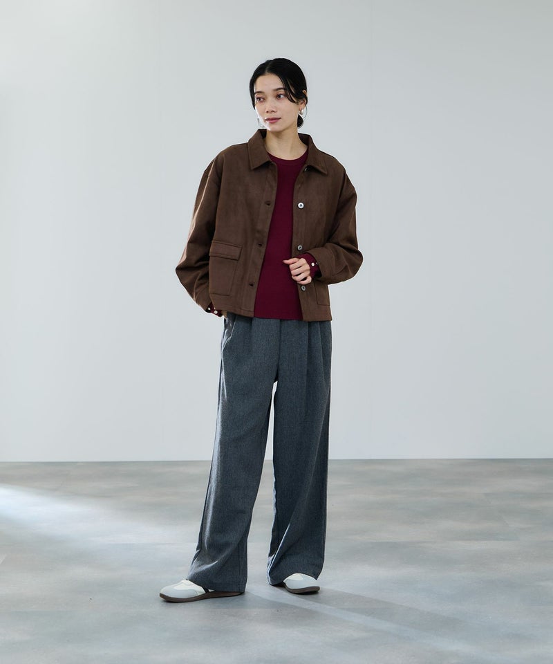 milli de l'air  スエードライクボクシーブルゾン レディース商品画像-8