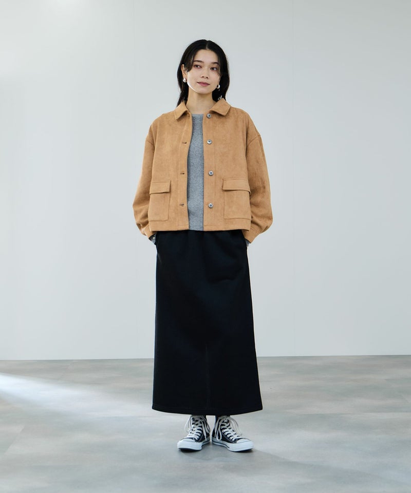 milli de l'air スエードライクボクシーブルゾン レディース商品画像-14