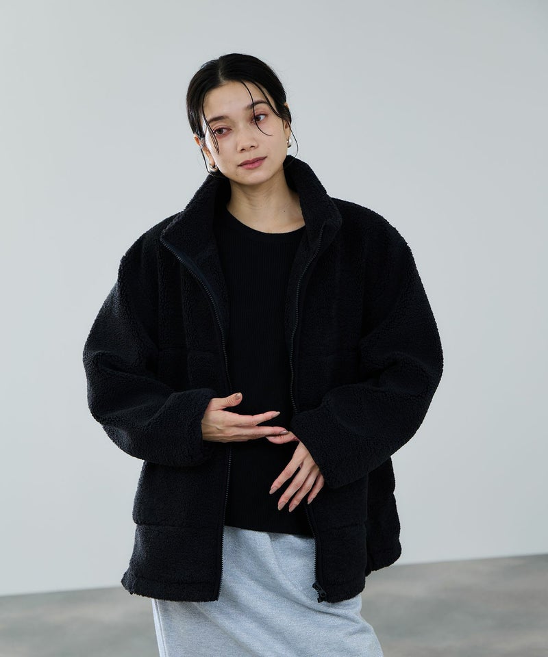 milli de l'air テディボアコクーンブルゾン レディース商品画像-6