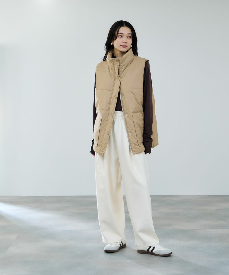 milli de l'air  中綿ベルテッドハイネックベスト レディース商品画像-11