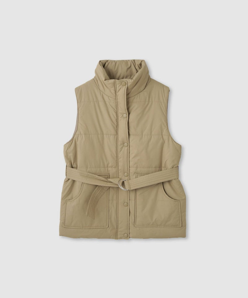 milli de l'air  中綿ベルテッドハイネックベスト レディース商品画像-13