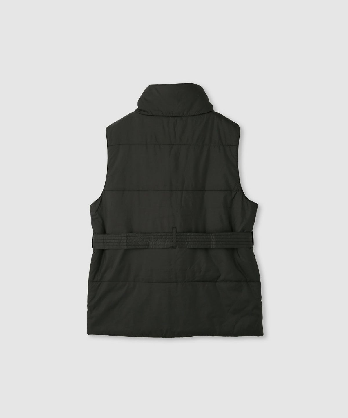 milli de l'air 中綿ベルテッドハイネックベスト レディース