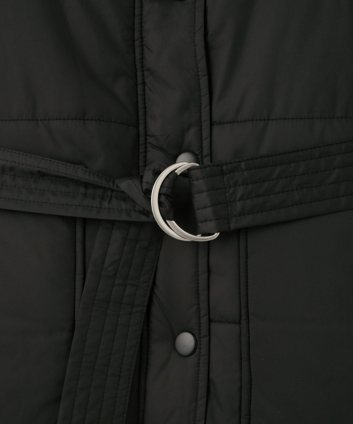 milli de l'air 中綿ベルテッドハイネックベスト レディース