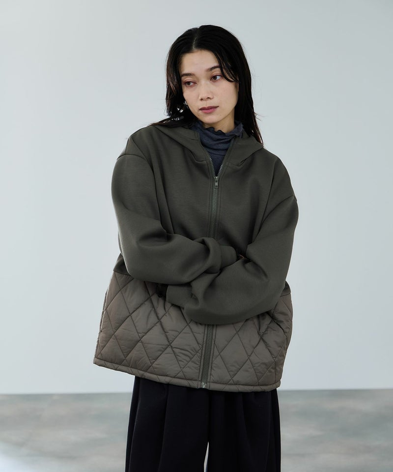 milli de l'air  エアリエポンチ素材オーバーパーカー レディース商品画像-2