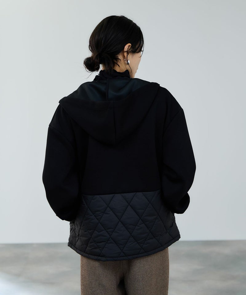 milli de l'air エアリエポンチ素材オーバーパーカー レディース商品画像-5