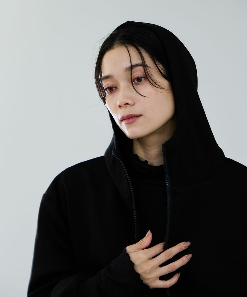 milli de l'air エアリエポンチ素材オーバーパーカー レディース商品画像-6