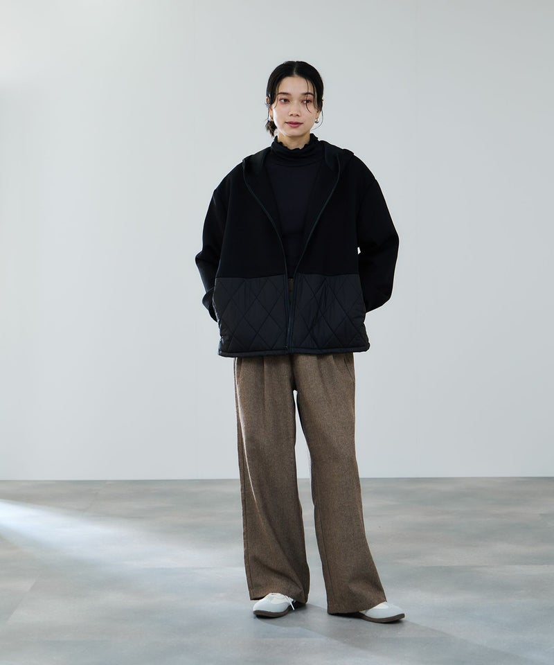 milli de l'air エアリエポンチ素材オーバーパーカー レディース商品画像-7