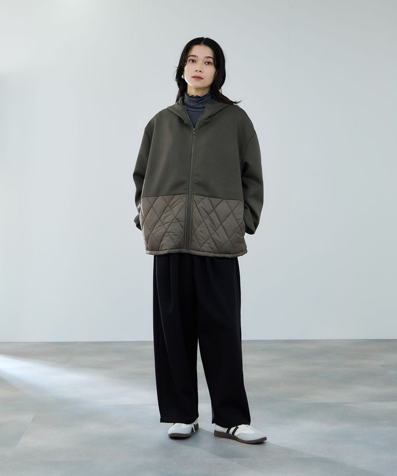 milli de l'air エアリエポンチ素材オーバーパーカー レディース商品画像-10