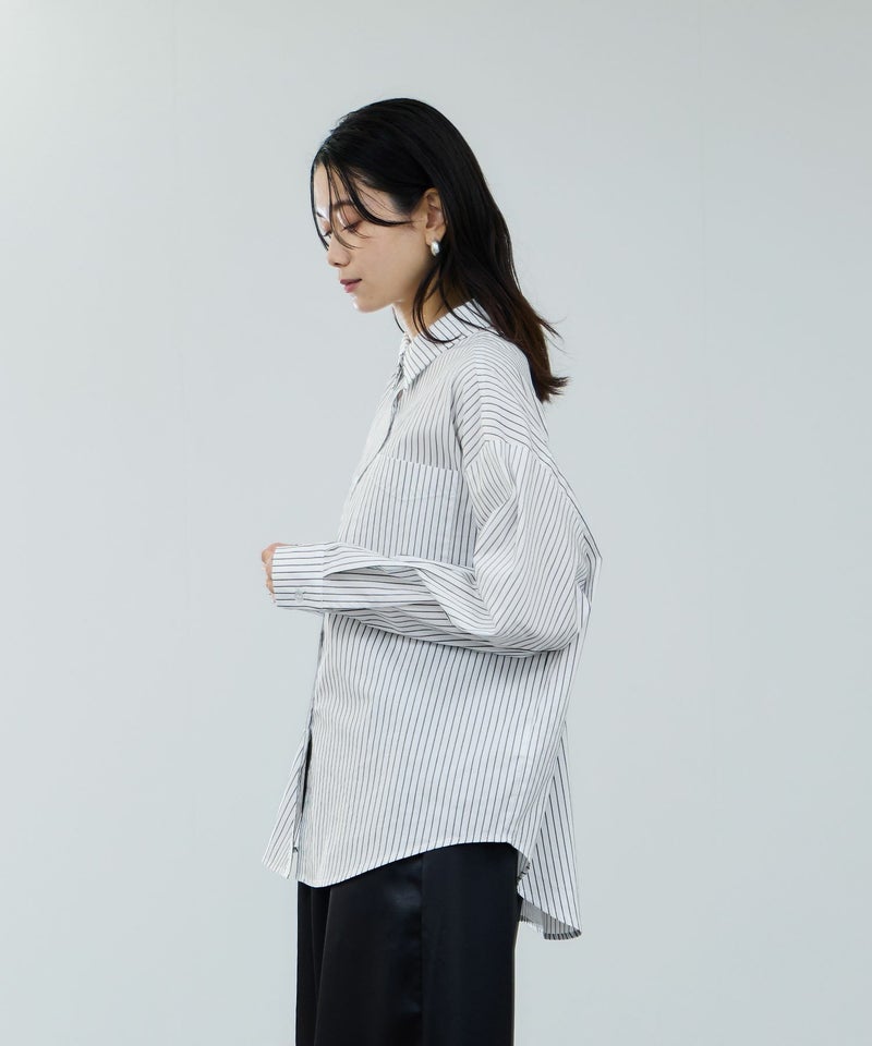 milli de l'air  オーセンティックストライプシャツ レディース商品画像-5