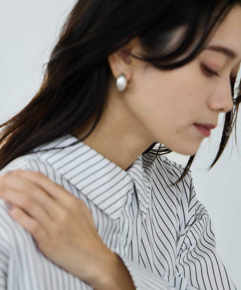 milli de l'air オーセンティックストライプシャツ レディース商品画像-8