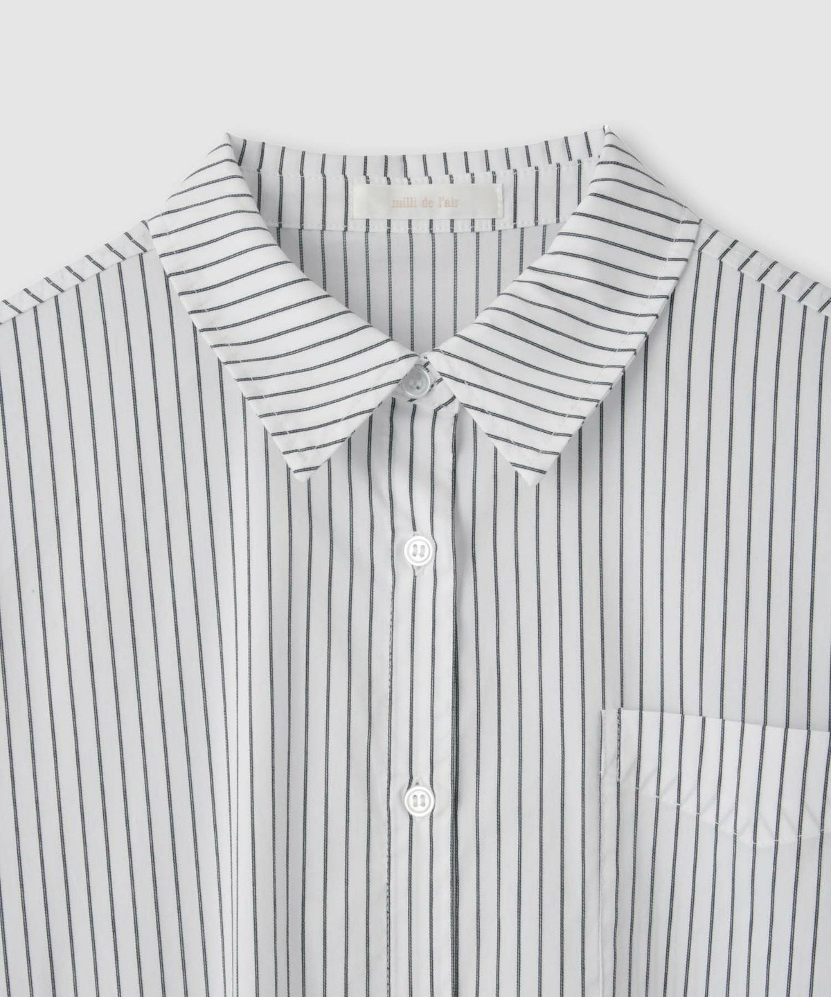 milli de l'air オーセンティックストライプシャツ レディース