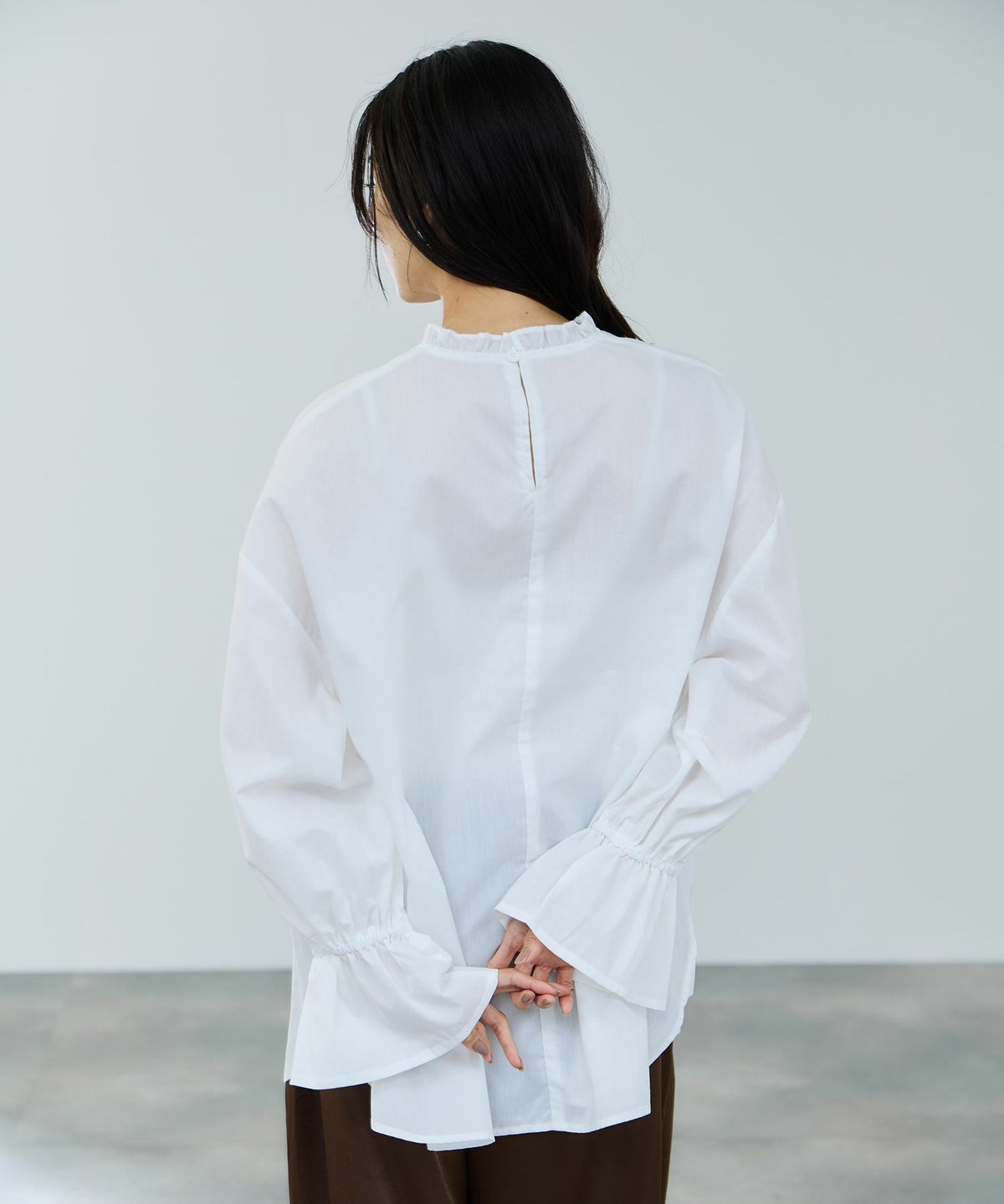 milli de l'air フリルカラーキャンディブラウス レディース