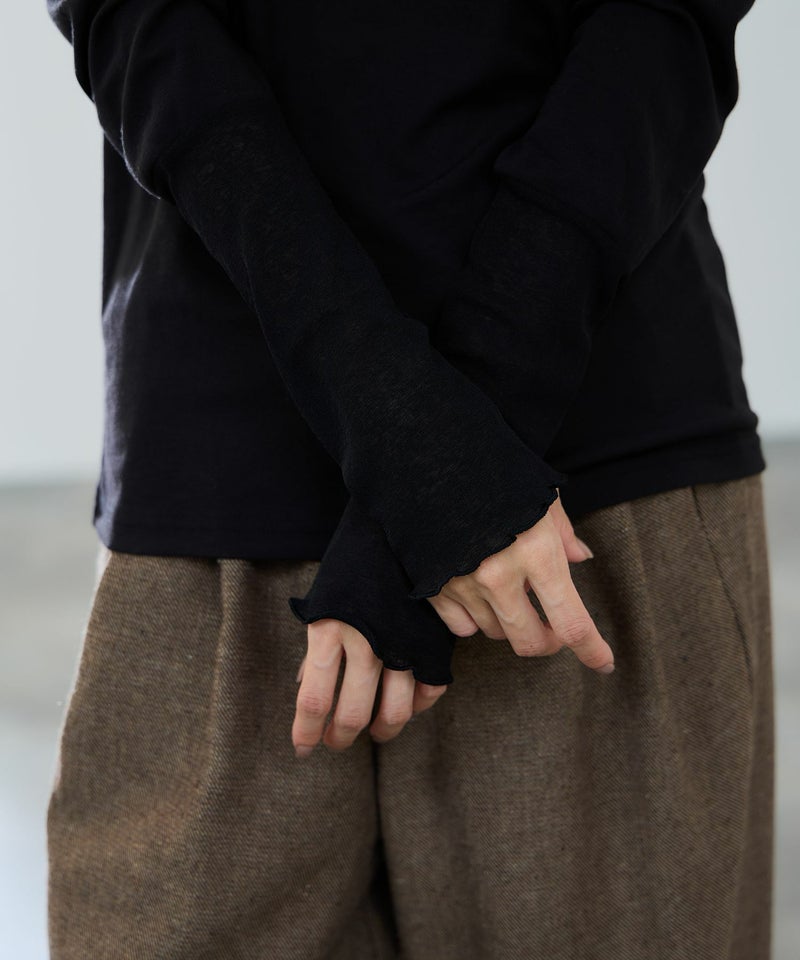 milli de l'air セミシアーカフハイネックカットソー レディース メール便 対応商品商品画像-10