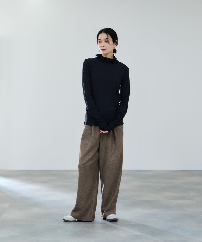 milli de l'air セミシアーカフハイネックカットソー レディース メール便 対応商品商品画像-14