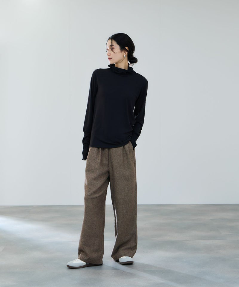 milli de l'air セミシアーカフハイネックカットソー レディース メール便 対応商品商品画像-15