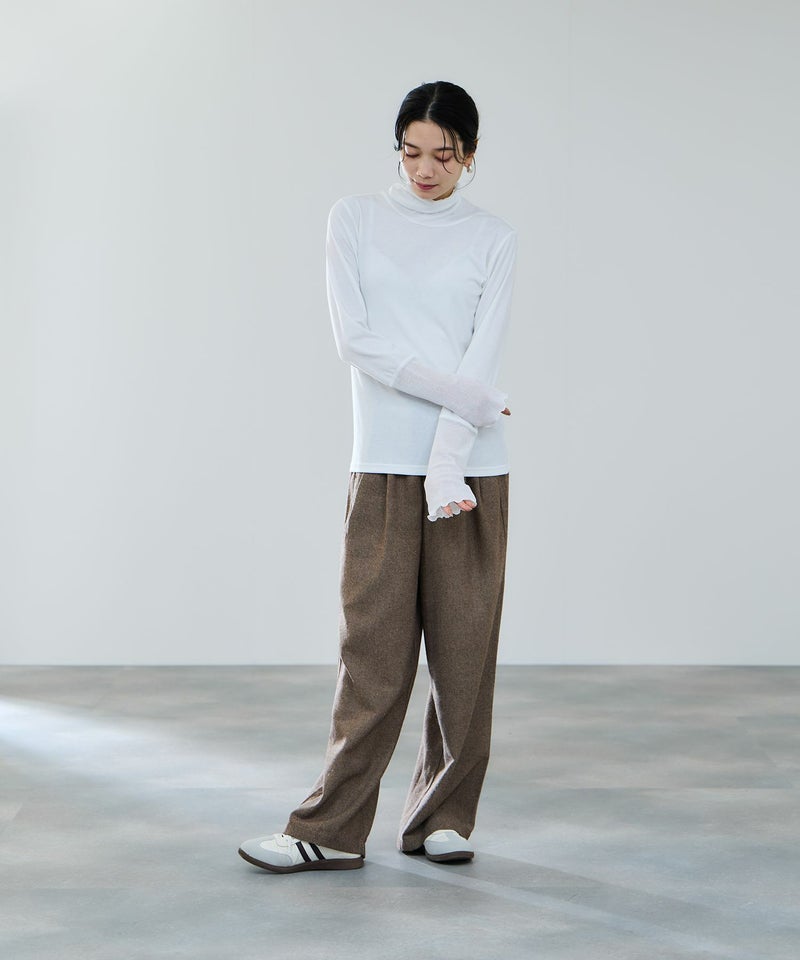 milli de l'air セミシアーカフハイネックカットソー レディース メール便 対応商品商品画像-21