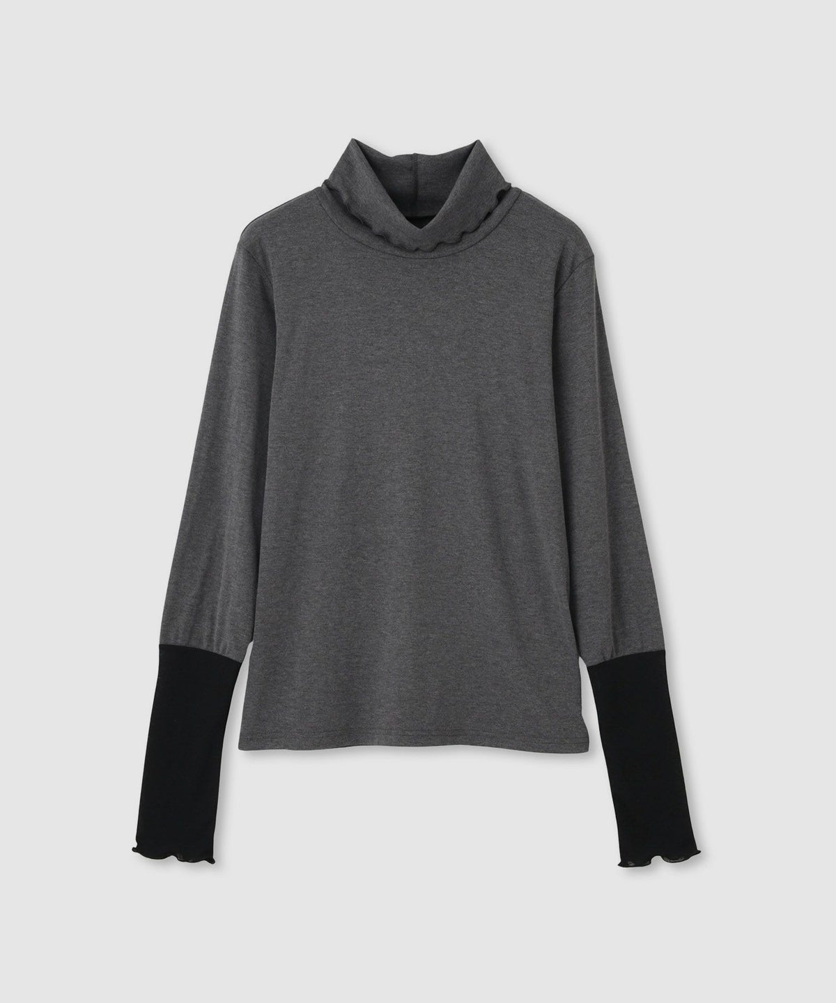 milli de l'air セミシアーカフハイネックカットソー レディース メール便 対応商品