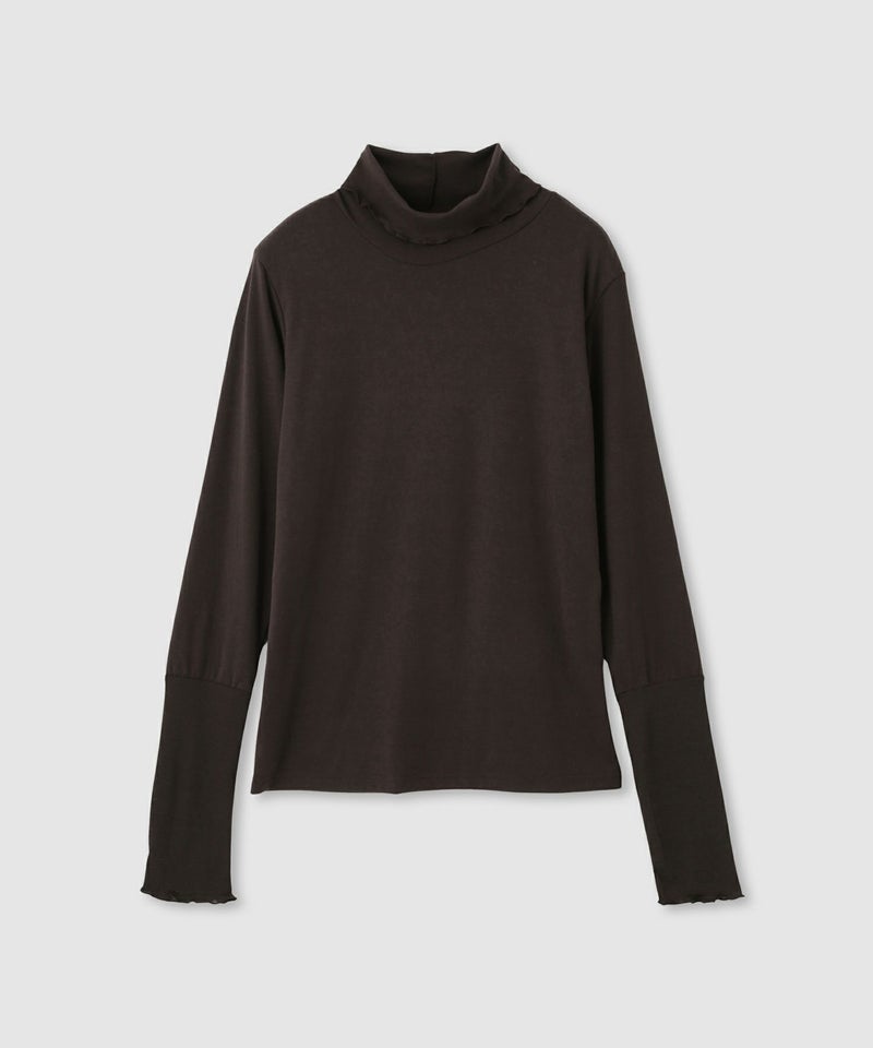 milli de l'air セミシアーカフハイネックカットソー レディース メール便 対応商品商品画像-34