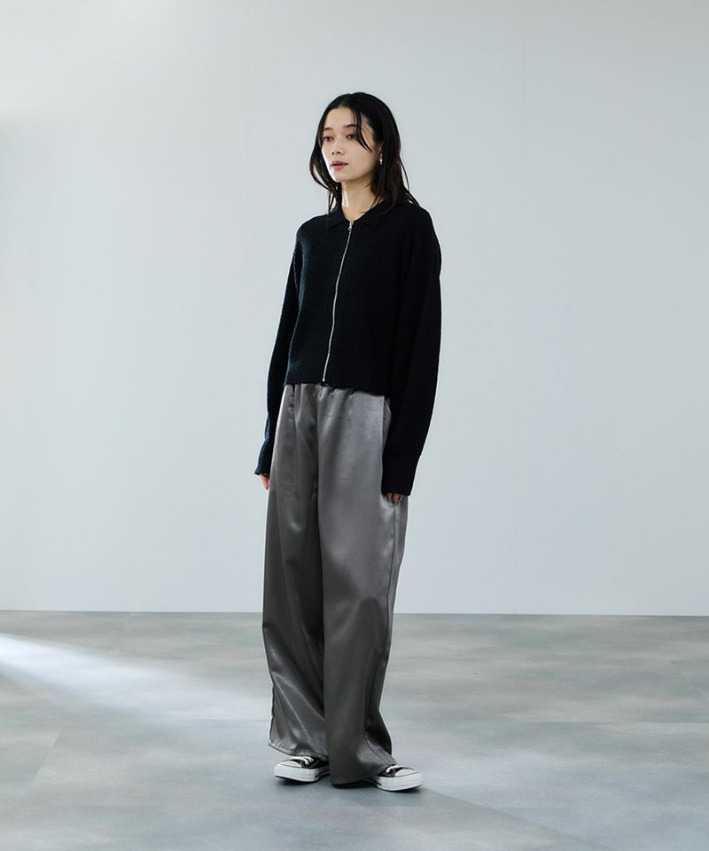 milli de l'air モヘヤタッチジップニット レディース商品画像-5