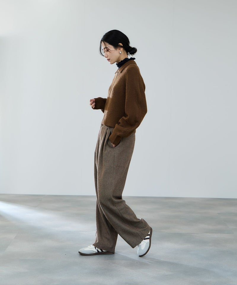 milli de l'air モヘヤタッチジップニット レディース商品画像-17