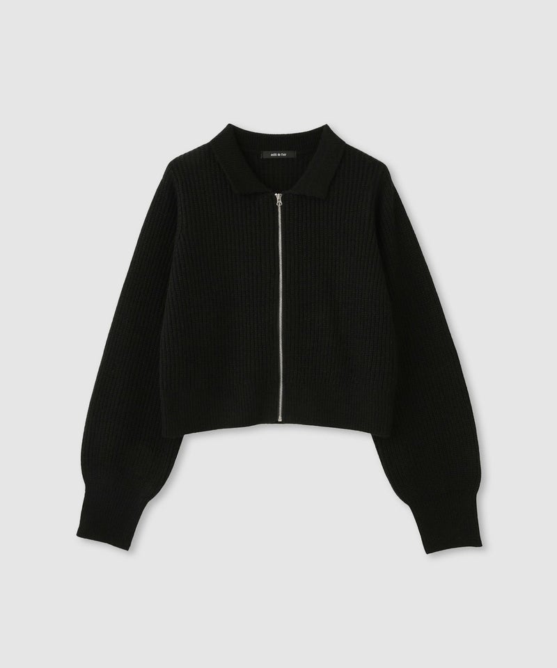 [期間限定knit]milli de l'air  モヘヤタッチジップニット レディース商品画像-19
