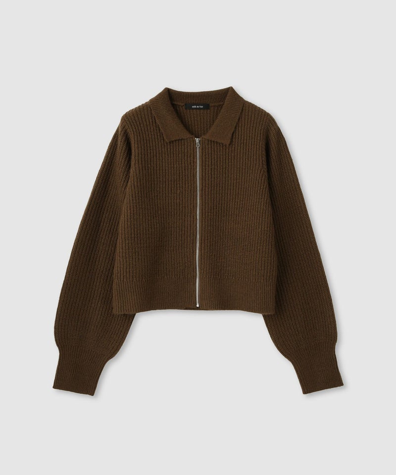 milli de l'air モヘヤタッチジップニット レディース商品画像-21