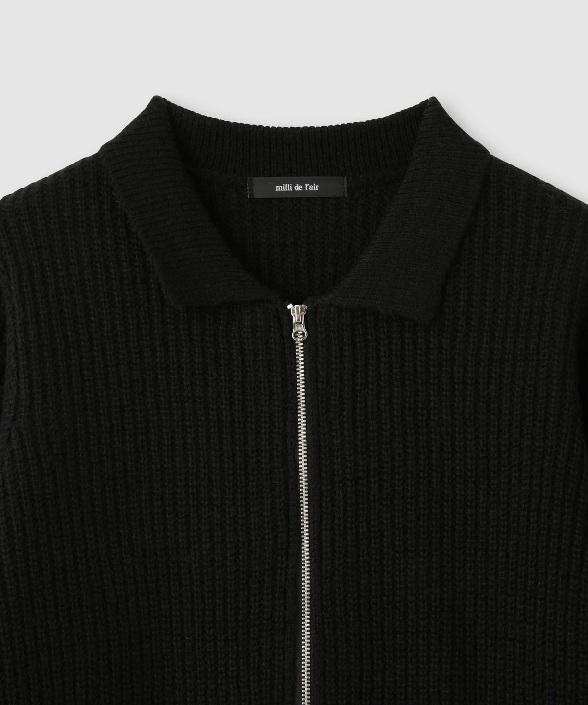 milli de l'air モヘヤタッチジップニット レディース