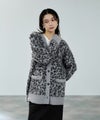 [期間限定knit]milli de l'air  シャギーレオパードカーディガン レディース商品サムネイル-3