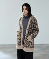 [期間限定knit]milli de l'air  シャギーレオパードカーディガン レディース商品サムネイル-6