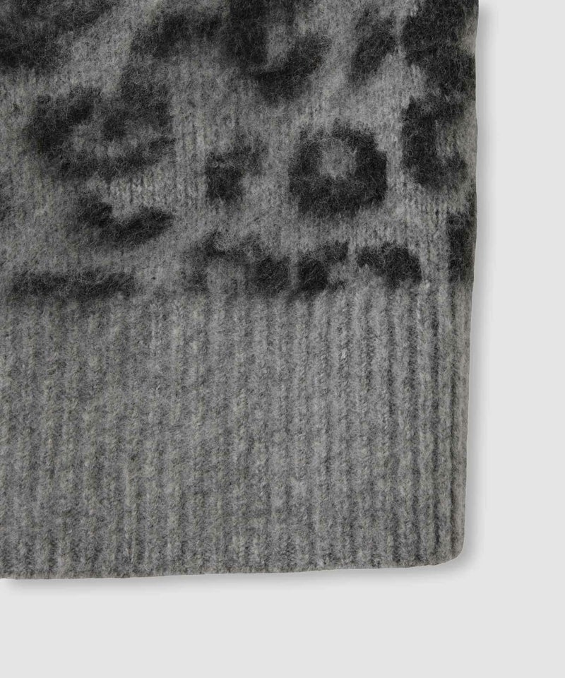 [期間限定knit]milli de l'air  シャギーレオパードカーディガン レディース商品画像-18