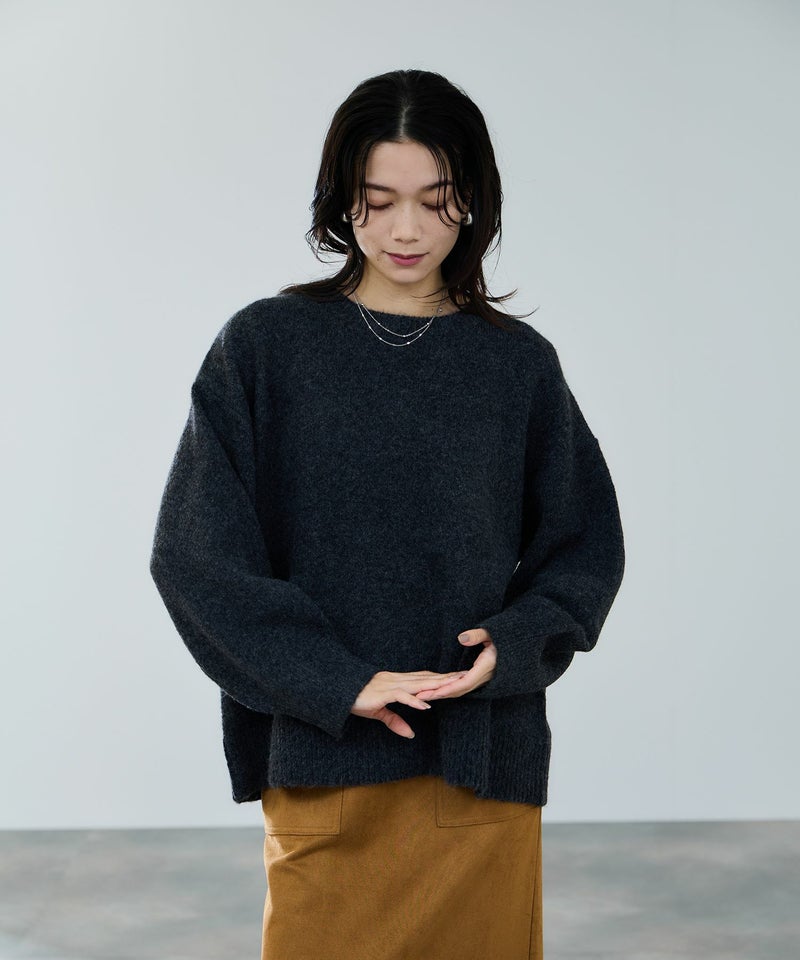 milli de l'air オーバーサイズメランジスフレニット レディース商品画像-3