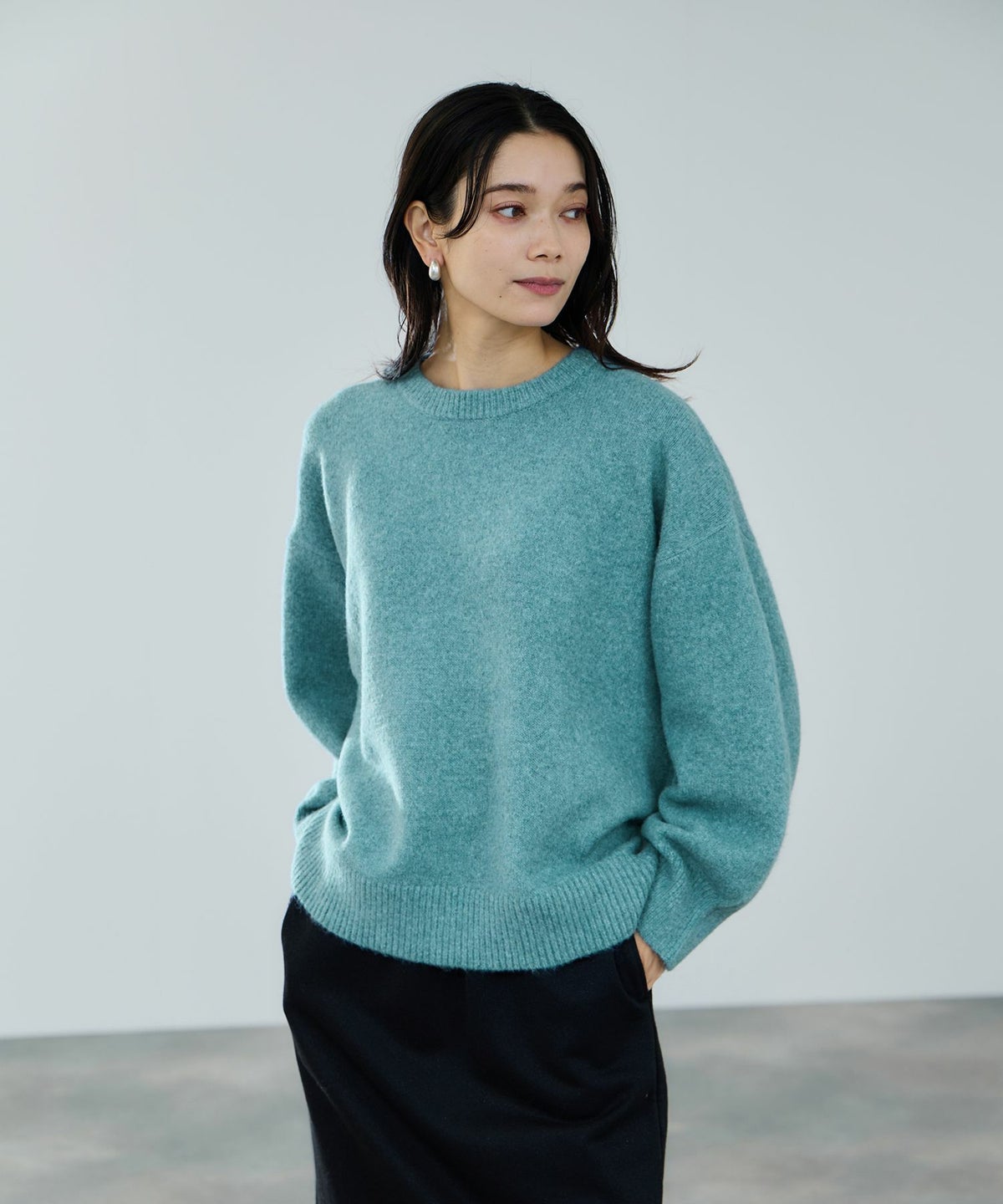 milli de l'air オーバーサイズメランジスフレニット レディース