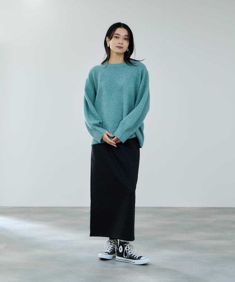 [期間限定knit]milli de l'air  オーバーサイズメランジスフレニット レディース商品画像-10