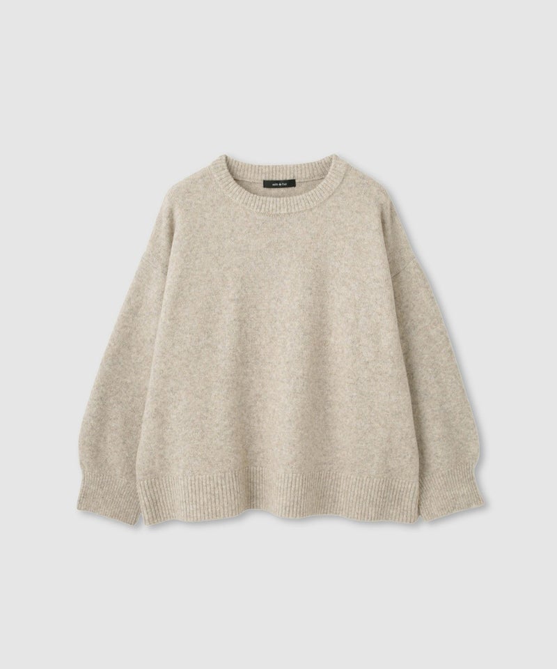 [期間限定knit]milli de l'air  オーバーサイズメランジスフレニット レディース商品画像-24