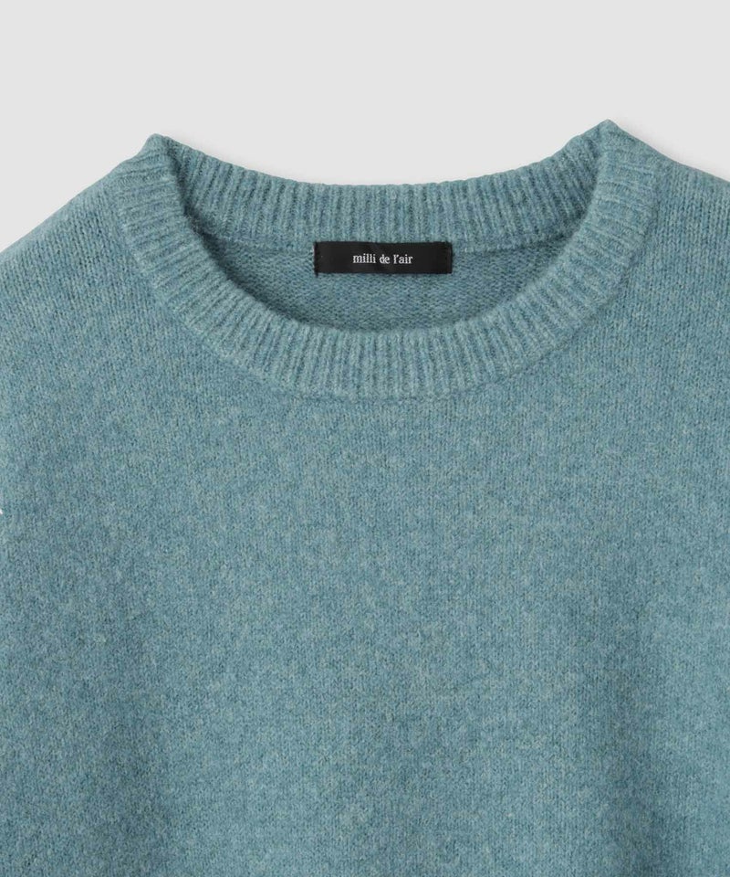 [期間限定knit]milli de l'air  オーバーサイズメランジスフレニット レディース商品画像-26