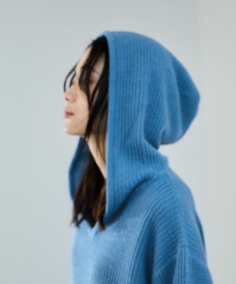 milli de l'air モヘヤタッチ片畦フーディニット レディース商品画像-11