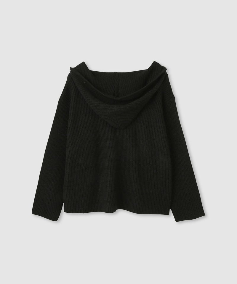 milli de l'air モヘヤタッチ片畦フーディニット レディース商品画像-26