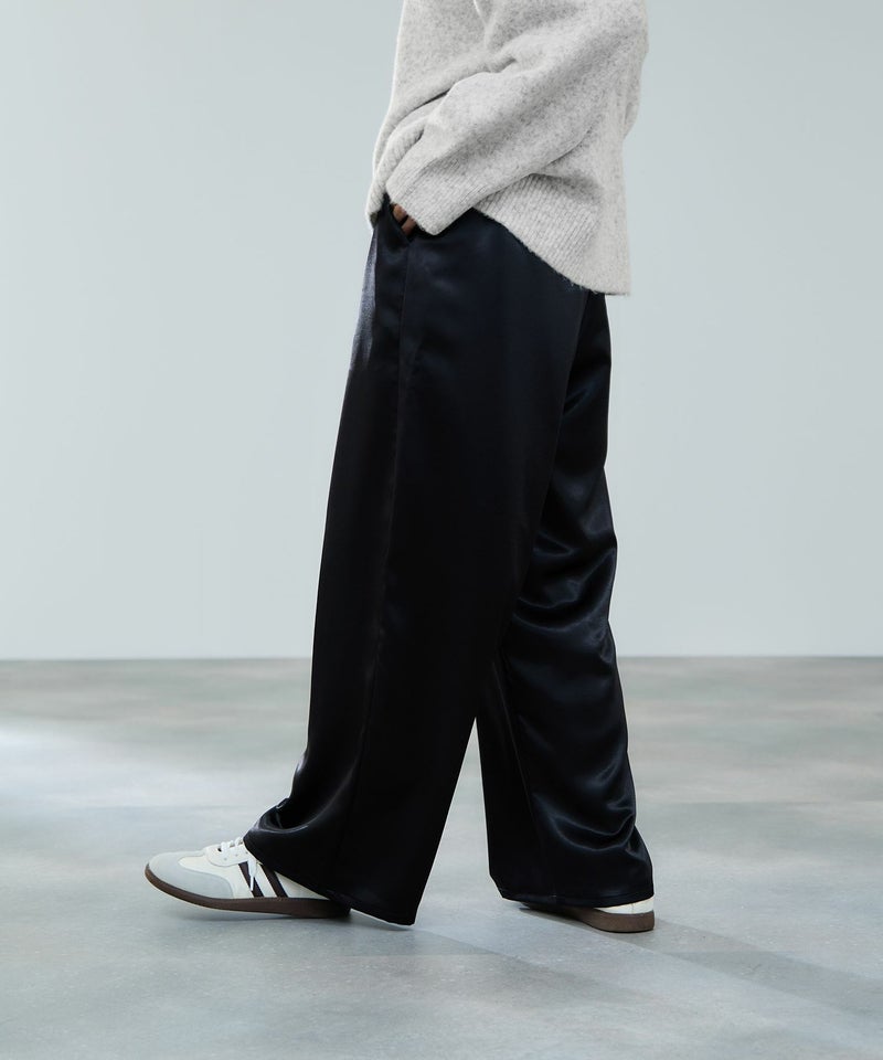 milli de l'air ヘビーサテンイージーワイドパンツ レディース商品画像-4