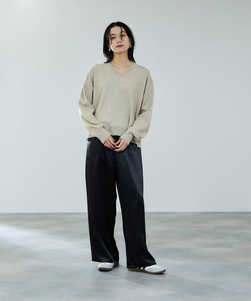 milli de l'air  ヘビーサテンイージーワイドパンツ レディース商品画像-12