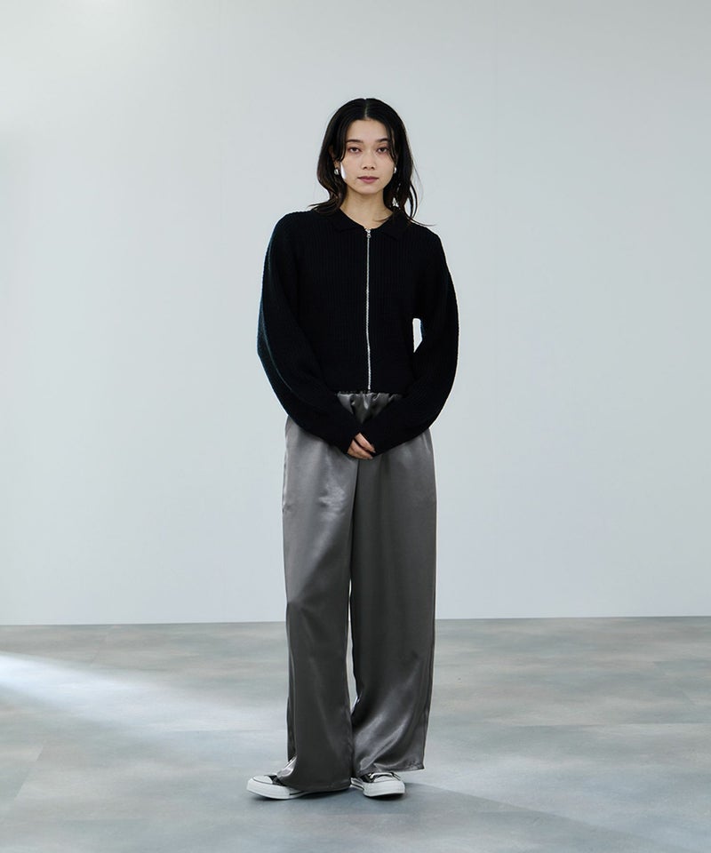 milli de l'air ヘビーサテンイージーワイドパンツ レディース商品画像-18