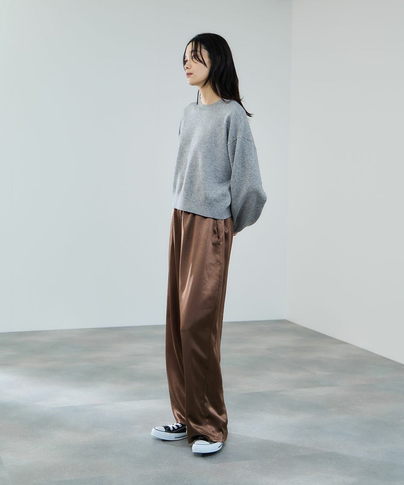 milli de l'air ヘビーサテンイージーワイドパンツ レディース商品画像-22