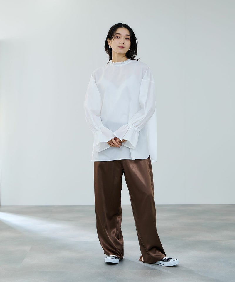 milli de l'air  ヘビーサテンイージーワイドパンツ レディース商品画像-24